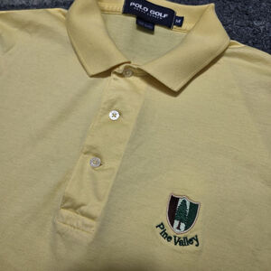 Ralph Lauren Polo Golf Pine Valley Yellow Polo Shirt Men’s M Crest Logo